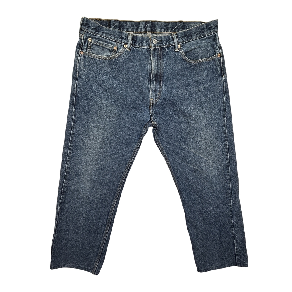 Levis 505 Jeans Mens 38x29 Straight Leg Denim Zip Fly Classic Fit Nicaragua